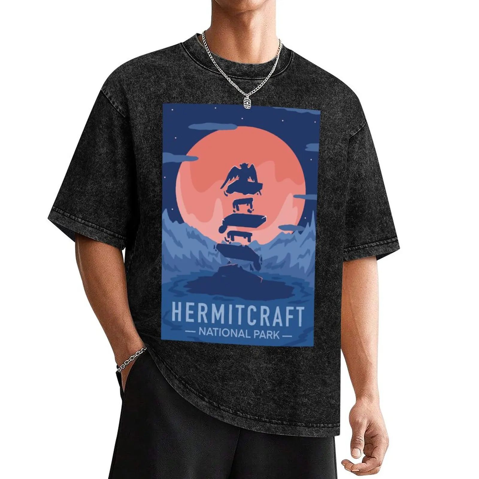 Hermitcraft National Park - Grian T-Shirt anime sweat topping t shirt men 100℅ cotton