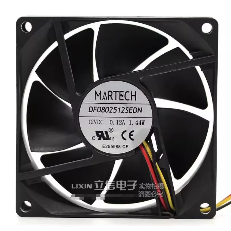 

Ltsf For MARTECH DF0802512SEDN DC 12V 0.12A 80x80x25mm 3-Wire Server Cooling Fan8cm
