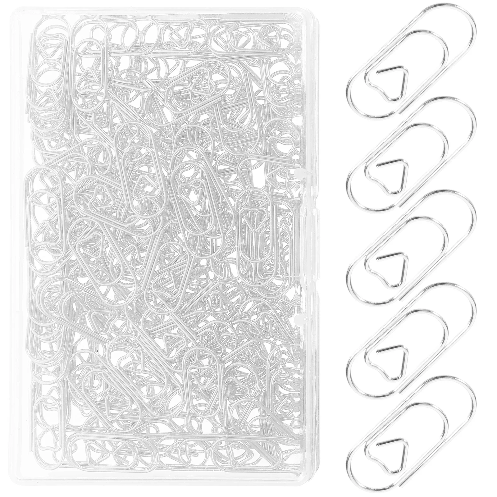 150 قطعة مشابك ورق صغيرة على شكل قلب مشابك مستندات معدنية للتقويمات بطاقات المعايدة ألبومات لتقوم بها بنفسك ديكور مكتب المدرسة