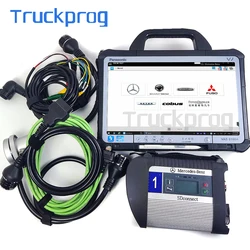 For Benz MB STAR C4 Multiplexer SD Connect Xentry DAS WIS EPC for Truck Car Bus Diagnostic Tool+CF D1 Portable Tablet