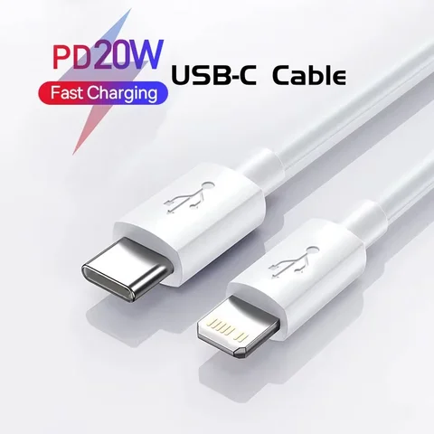 MIZIQIER Cable USB C para iPhone 14 13 12 11Pro Max Xs 8 Plus iPad Macbook Cable PD 20W carga rápida tipo C para Cable de datos de iluminación