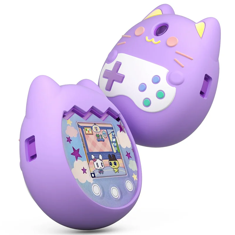 For Tamagotchi Pix Silicone Case Virtual Electronic Pet Machine Cartoon Protective Cover Waterproof Silicone