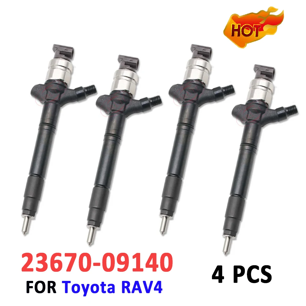 4 Pieces New 23670-0R020 23670-09140 Diesel Injector 23670-0R070 23670-09290 Fuel Injector 095000-6230 for Toyota RAV4