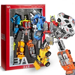 6 in 1 Transformation Defender Defensor Bruticus Devastator Superion Figure Toys Model Color Box Action Figures