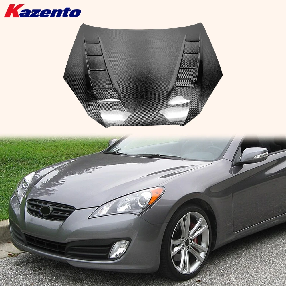 For Hyundai Genesis Coupe 2008-2011 Only H1-Style Carbon Fiber Front Hood Bonnet( Ocean freight is favorable, welcome to inqury)