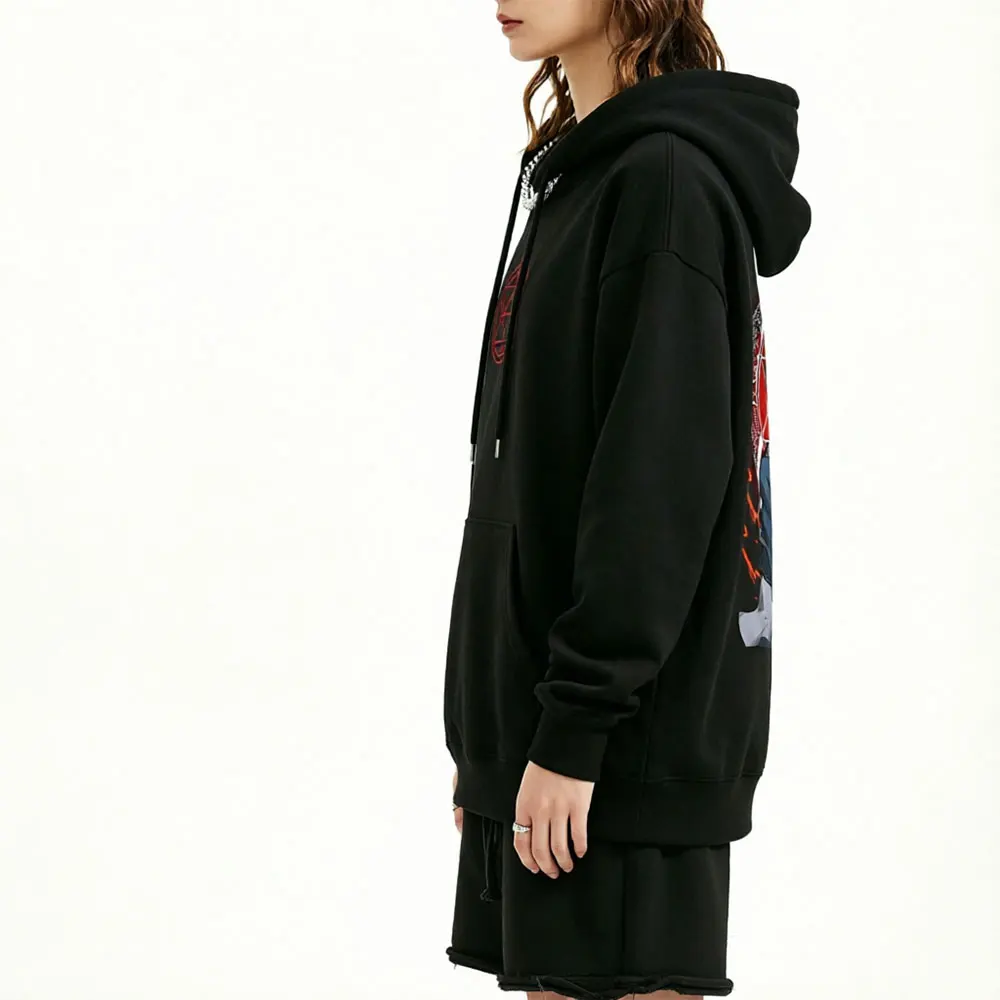 Sudadera con Capucha de Anime Fullmetal Alchemist, Sudadera con Estampado Gráfico de Roy Mustang, Sudadera Informal de Gran Tamaño para Hombre y Mujer