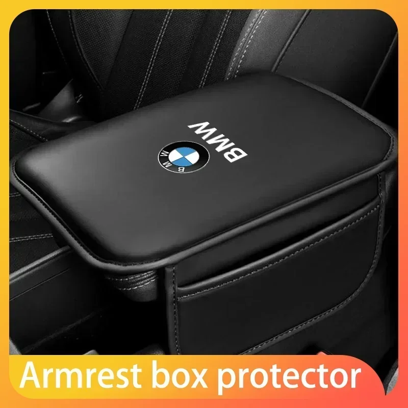 

Car Hand Guard Storage Multifunctional Leather Center Console Cover Interior Accessories for BMW F20 E36 E92 E87 E30 E46 E91