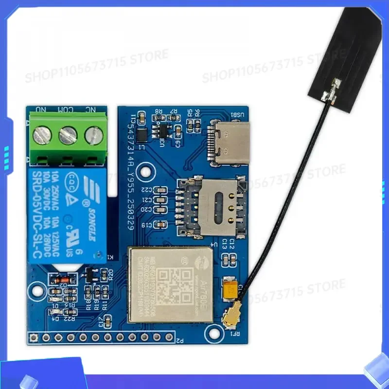 for AIR780E IoT 4G Networked Single Channel Relay Board Main Control Chip Module for Data Transmission and Reception