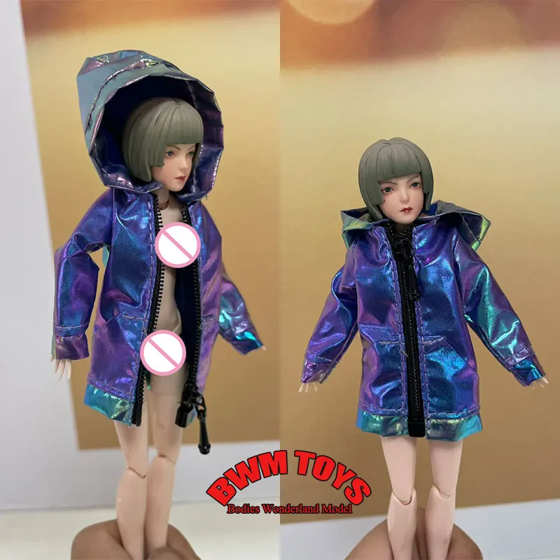 

В наличии: Модель одежды для куклы-солдата в масштабе 1/12, яркая сине-фиолетовая повседневная куртка с капюшоном на молнии, подходит для куклы-девочки в стиле Mobile Suit 6 дюймов.