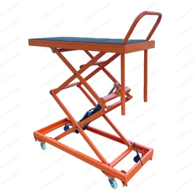 Electric Hydraulic lifting stool foot-operated Trolley Movable Decoration only Wall plastering tiles Flatbed trolley