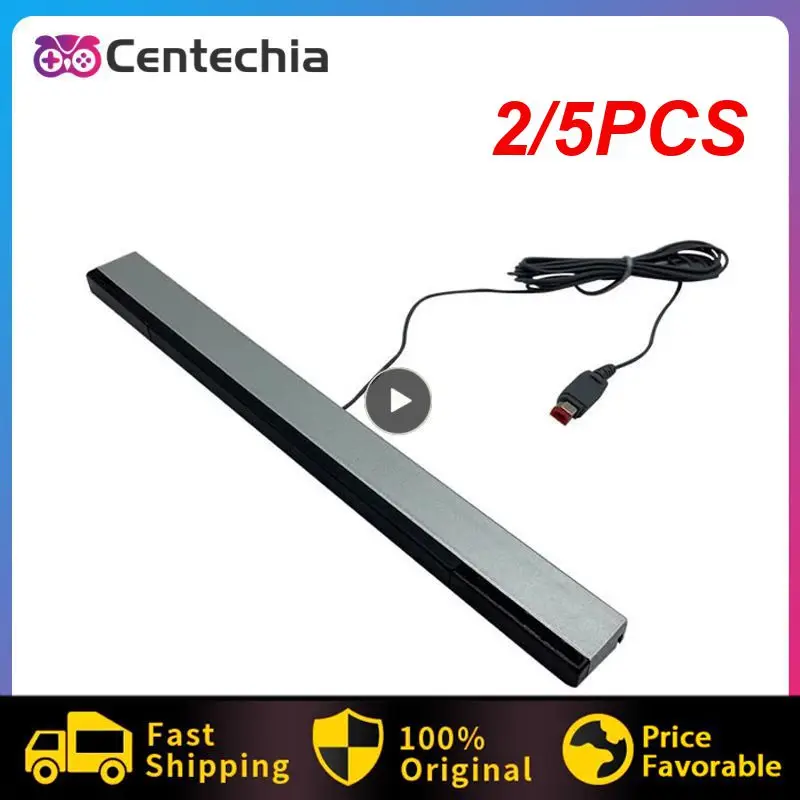 2/5pcs 20cm Sensor leiste für Wii Ersatz kabel gebundene Infrarot strahls ensor leiste für Wii und Wii U Konsole mit 2Meter
