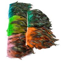 1 Yard Natural Rooster Tail Feathers Trim Fringe 15-20cm Chicken Plumes Ribbons for Diy Wedding Clothing Decorations  Crafts