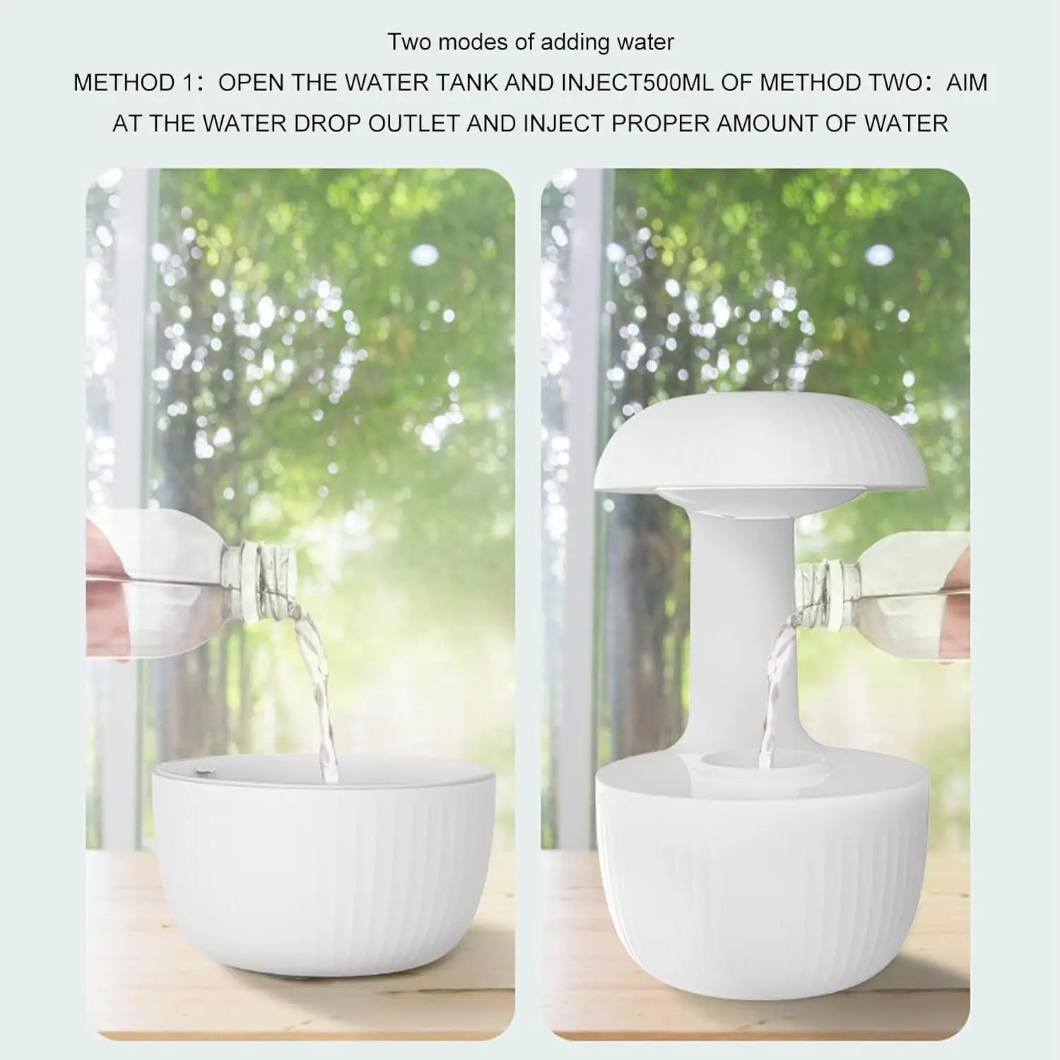 Diffuseur d'arôme Anti-gravité gouttelette d'eau humidificateur à flux inverse huile essentielle Mini diffuseur d'arôme lampe à ultrasons ménage