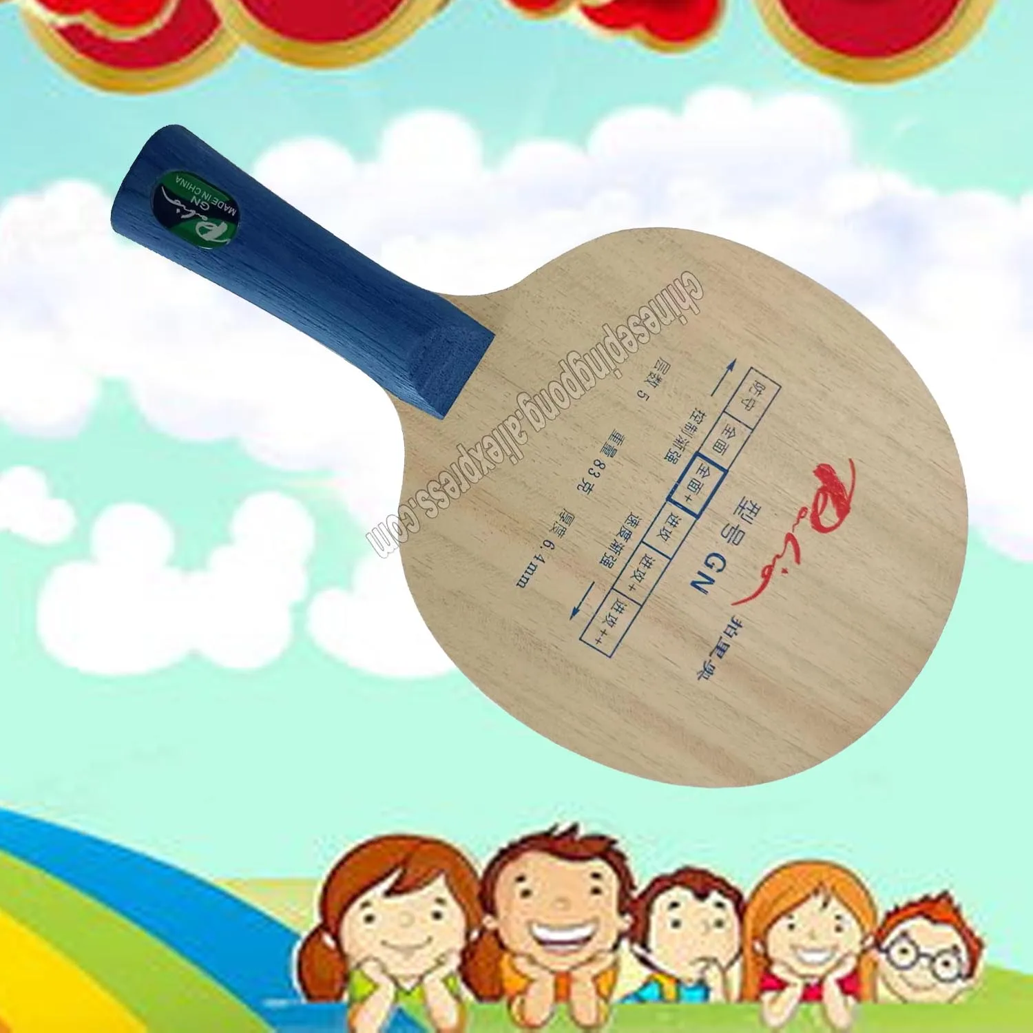 

Palio GN G N Table Tennis 5 Ply wood Blade ALL+ ping pong racket