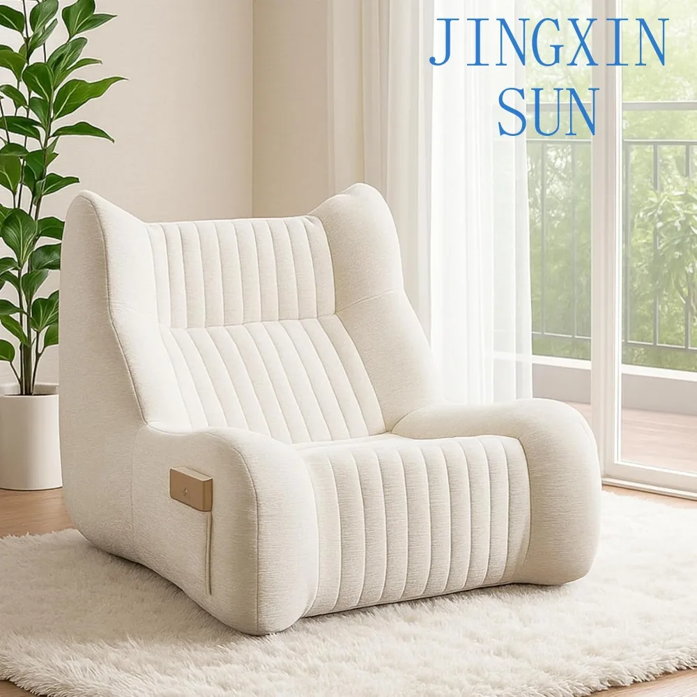 Bean Bag Chair, Cute Oversized Chenille Lazy Floor Sofa, Large Lounge Single Sofa for Adults and Kids, for Living Room
