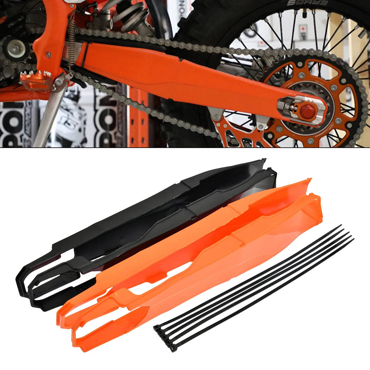 

Dirt Bike Swingarm Swing Arm Protector Cover Guard For KTM EXC EXC-F XCW XCF-W TPI Six Days 150 200 250 300 350 450 500 12-23