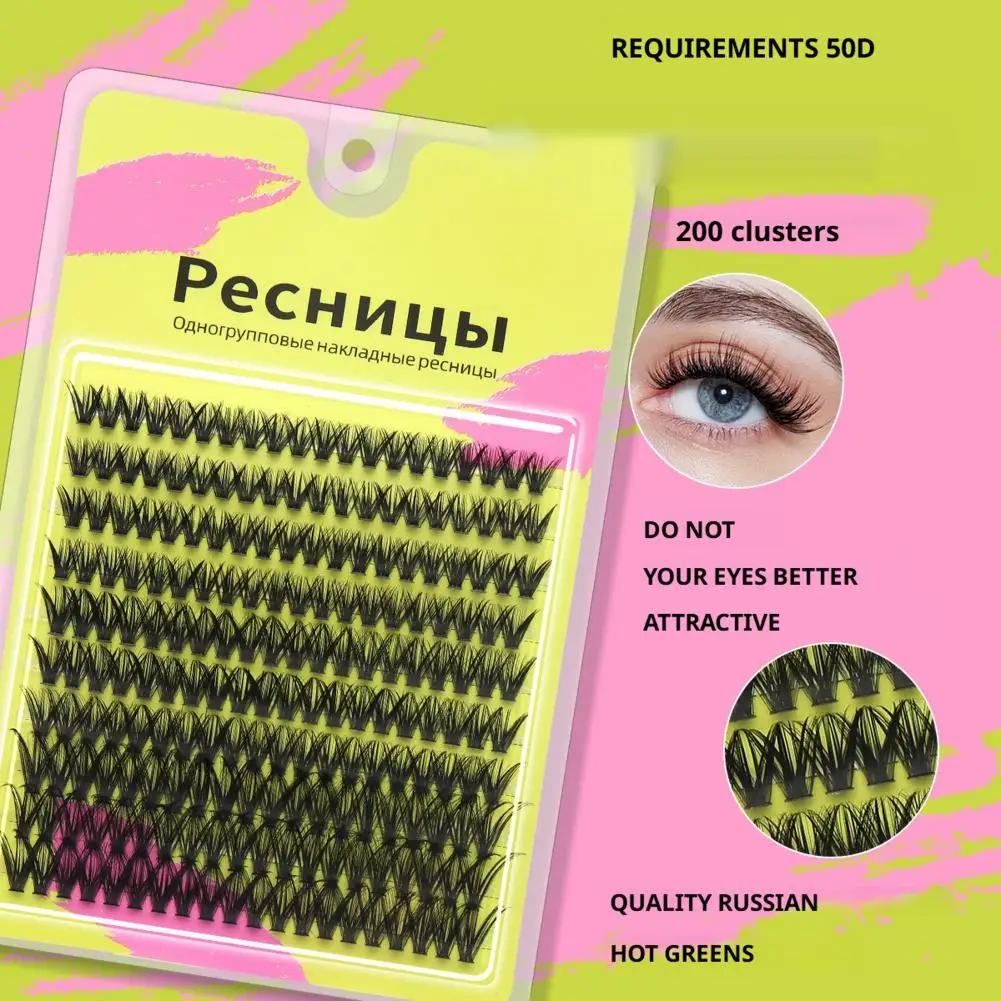 DIY Segmented False Eyelash Fluffy Wispy Individual Cluster Lash Look Tools Natural Makeup Thick Professional Lashes M0O0