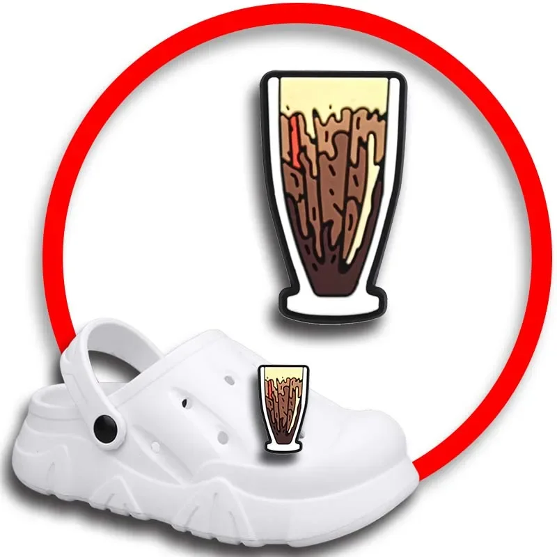 Koffie Cup Schoen Bedels Voor Crocs Sandalen Vrouwen Klompen Spelden Schoen Decoraties Accessoire Mannen Badges Meisjes Kids Schoenen Accessoires