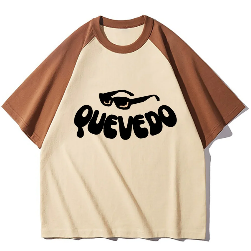 Quevedo t-shirts women patterned breathable elegant tshirt girl streetwear Japanese graphic clothes