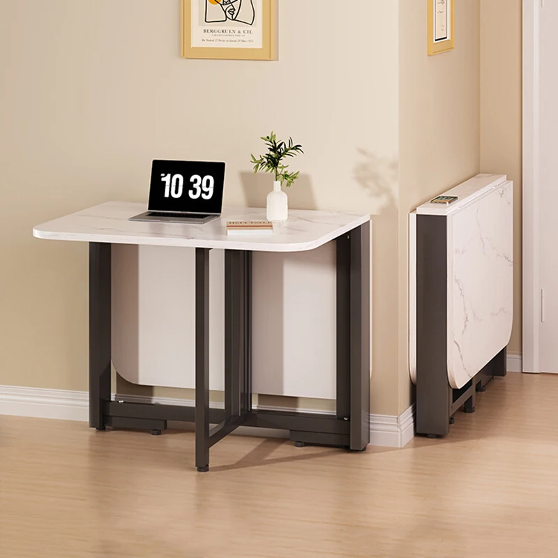 

Space Saving Folding Dining Tables Square No Chair Italian Minimalist Dining Tables Thin Modern Mesa Comedor Plegables Furniture