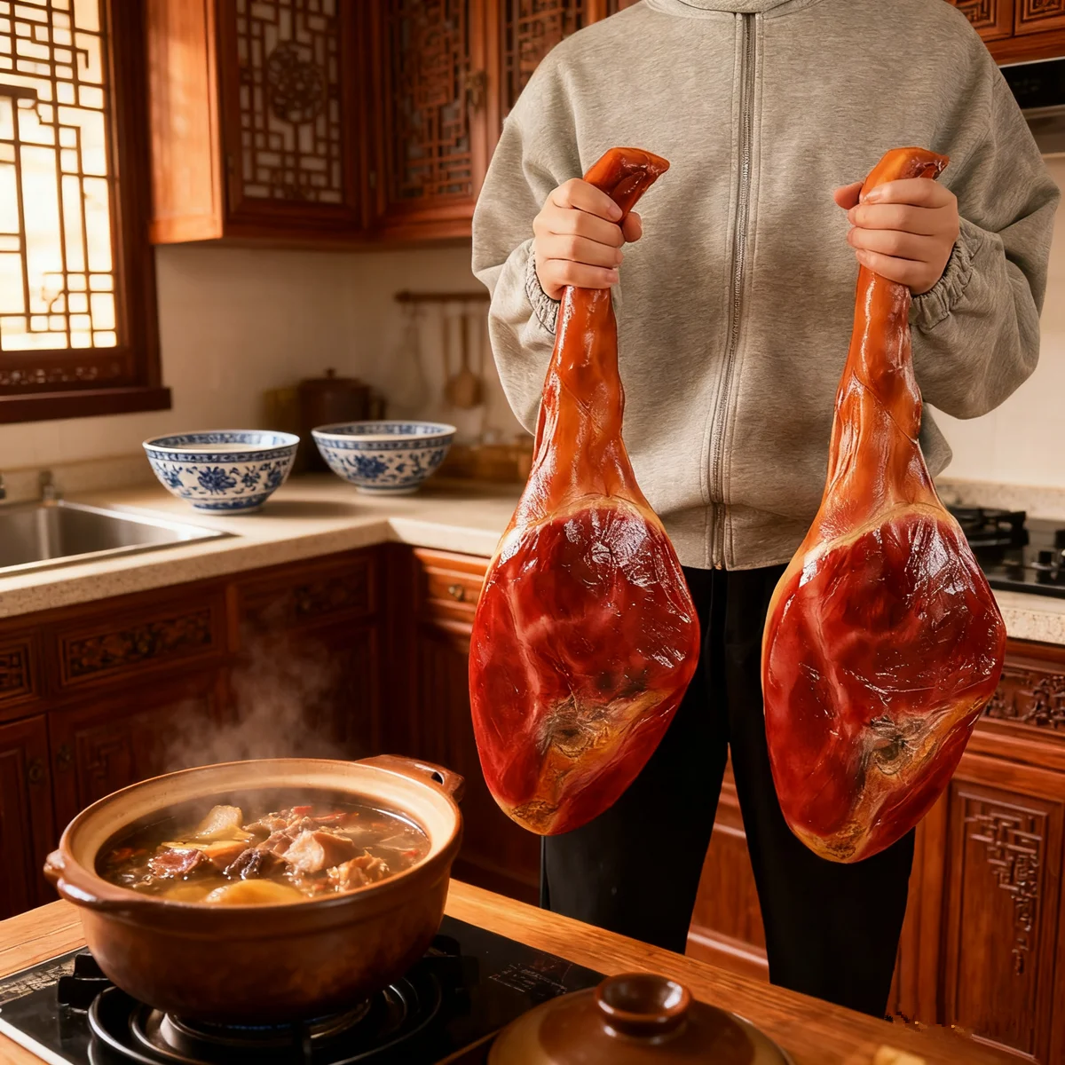 ساق لحم الخنزير المضحكة - دعام - مراجعة Food Or Snacks وسعره