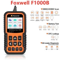 2024 Foxwell F1000B OBDII / EOBD / CAN Code Reader & Battery Tester 2 in 1 12V Battery Analyzer OBD Scan PK BT705 BT715 BT780