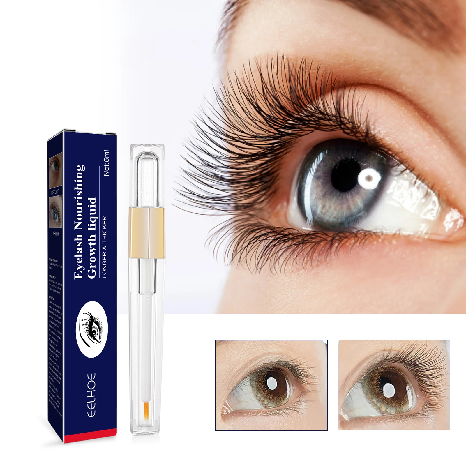 Fast Growth Treatment Eyelash Serum ยาว Lash แต่งหน้าที่มีประสิทธิภาพขนตาหนาธรรมชาติ Curling Lash Lifting Care ใหม่