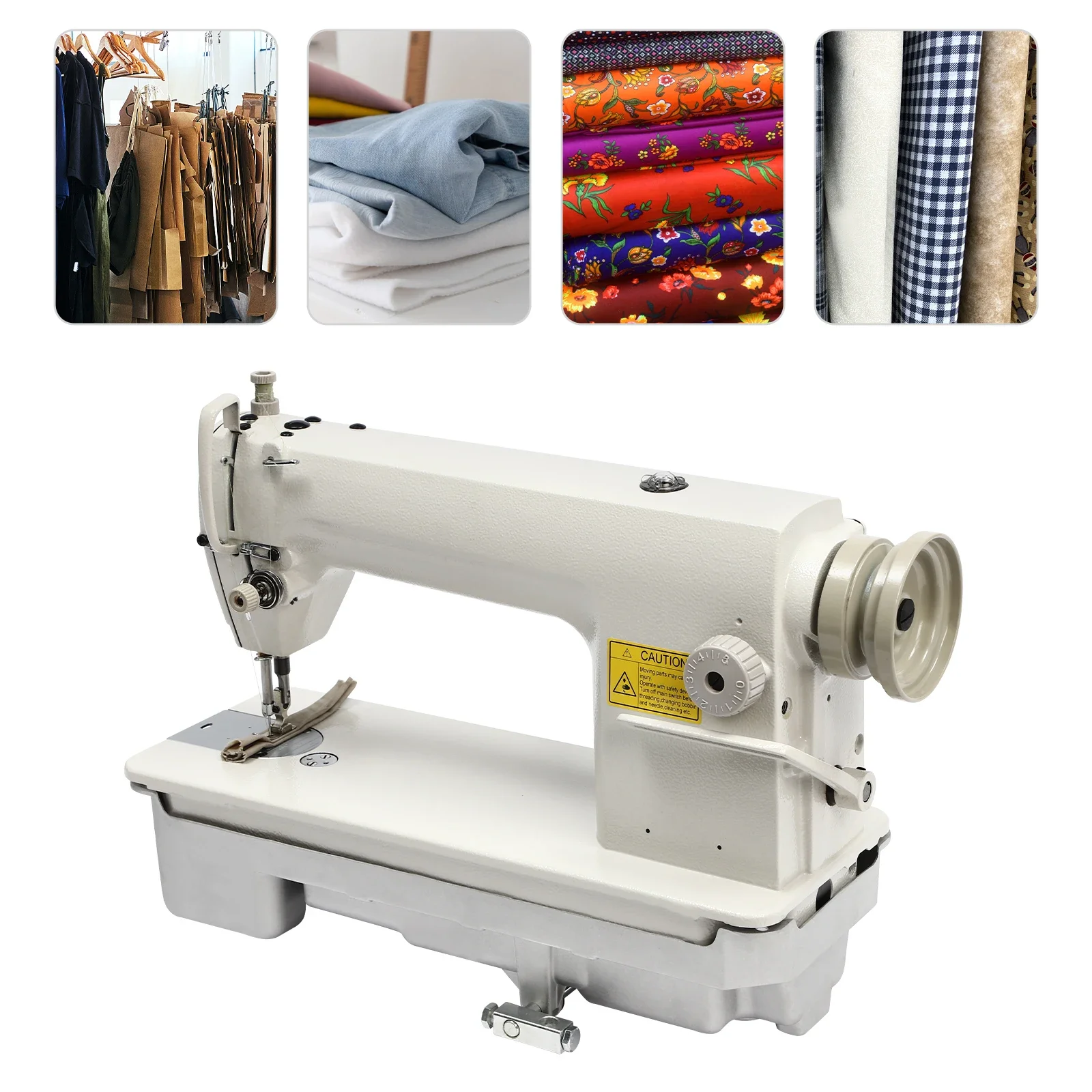 Industrial Straight Stitch Sewing Machine Fuel Powered High Speed Lockstitch 8700 Machine Head