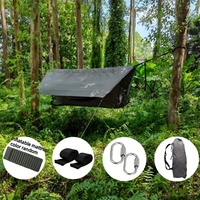 Lightweight Camping Hammock Tent with Mosquito Net Canopy Backpacking Travel Bed Includes Trees Perfect for Hiking Outdoor Use