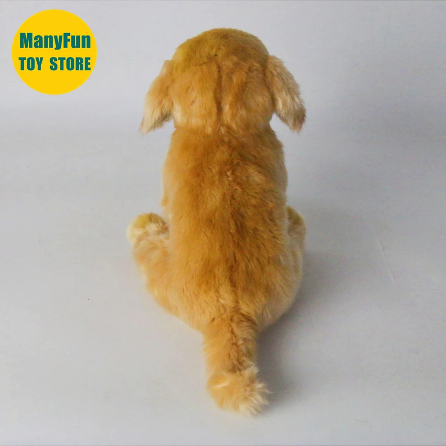 Jouet en peluche réaliste Labrador Retriever-poupée de chien en peluche réaliste, peluche Golden Retriever, poupée de simulation cadeau Kawaii
