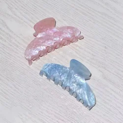 Sweet Personality Pink Color Simple Fashion Hair Claw Clip for Women Girl Headwear 2024 NEW INS Summer Jewelry Gift