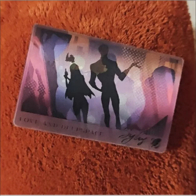 1Pieces Game Love and Deepspace Double Sided Printing Card shadow Sylus Qin Che Cards for Gift and collection