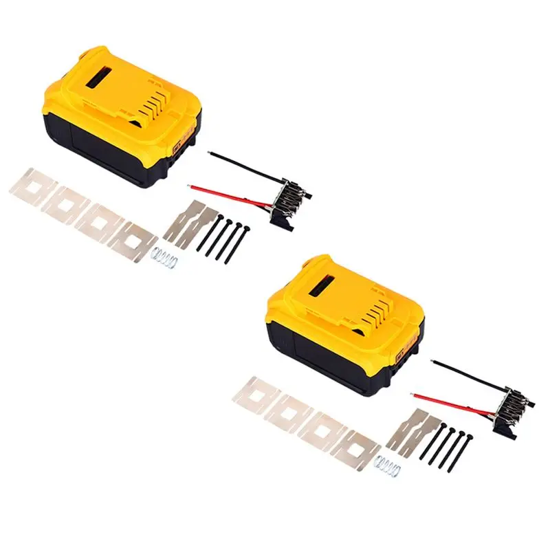 

AA05 2X Li- Battery Plastic Case PCB Charging Protection Circuit Board Shell For 18V 20V Li- Battery