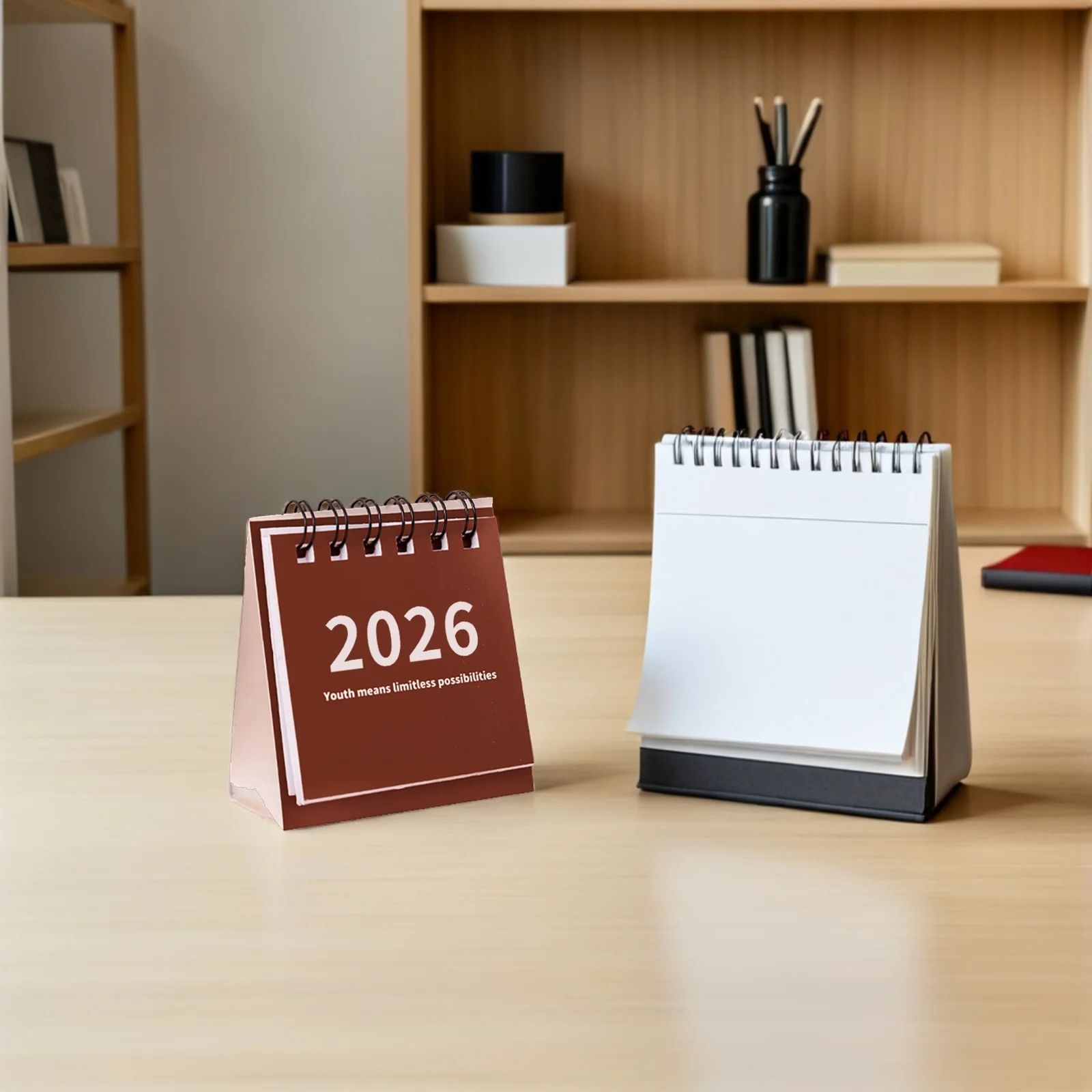 4pcs Mini Desktop 2026 Compact Flip Desk For Home Office Table Standing Calendar Small Paper Planner Lightweight Daily Use