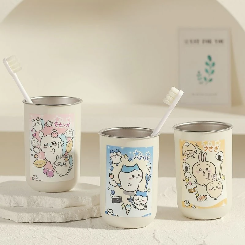 MINOSO Niedlicher Usagi-Cartoon-Chiikawa-Wasserbecher, Innenfutter 304, Edelstahl, Paarbecher, große Kapazität, verdickt, hohe Qualität