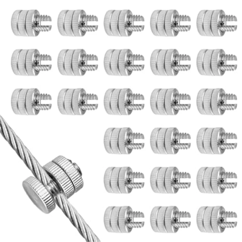 24 Pieces Aluminum Split Bolt Connectors for Secure Wire Connections in Electrical and Fence Installations with Bolt Joint Clips