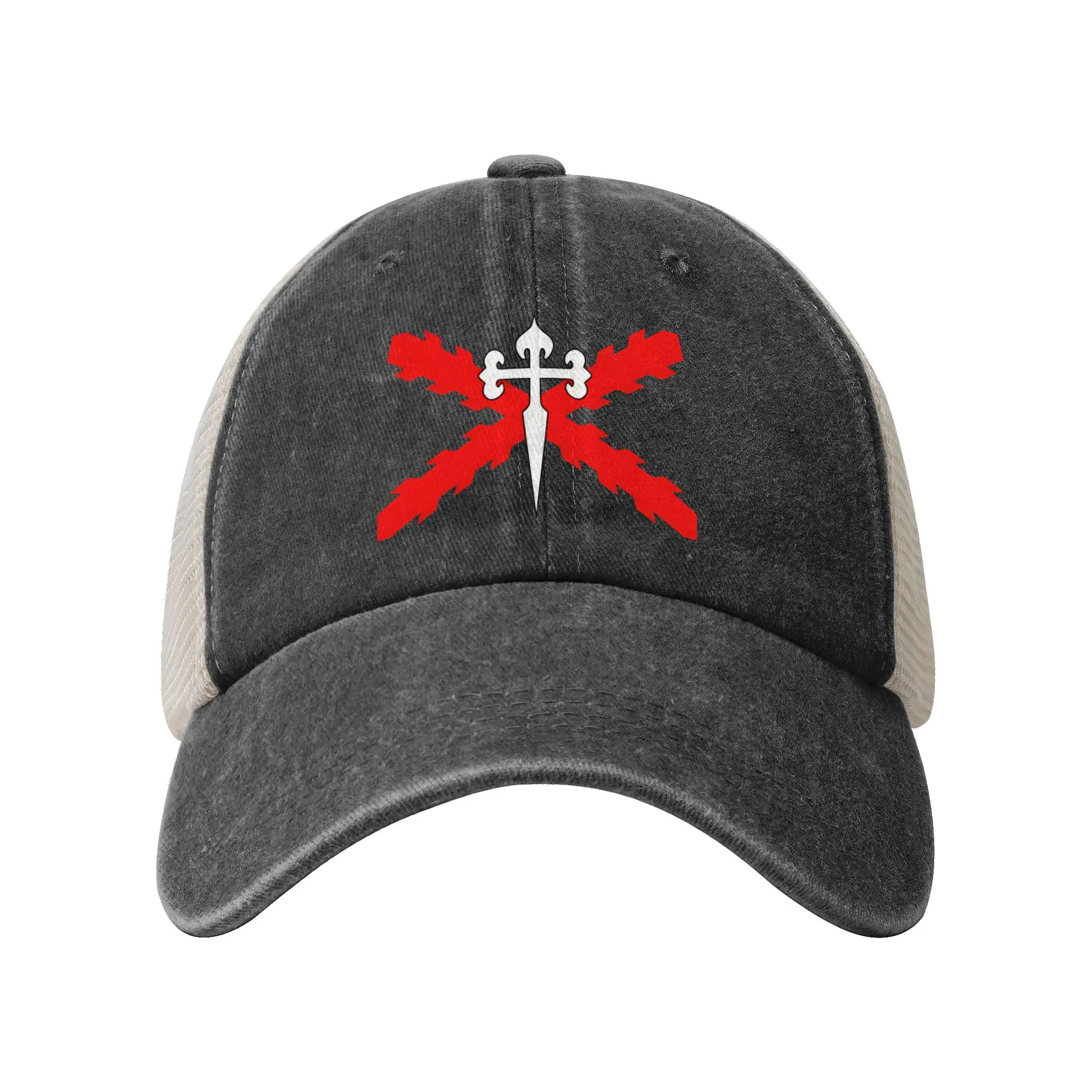 2026 Cross of Santiago Mesh Sun Hats  Couple Women Custom DIY Trucker Hat Spring Casual Outdoor Gym Hot Sale Snapback Cap