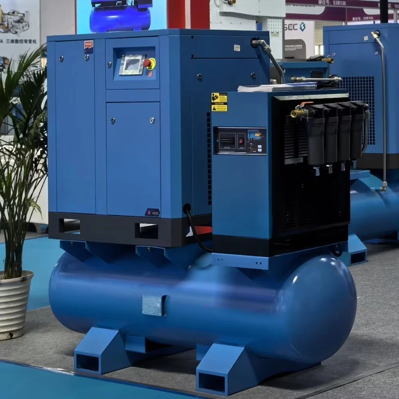 Customized 16 Bar 4-in-1 15Kw 380V Energy Saving Selected Integrated Screw Air Compressor Air Dryer For Laser Engraver