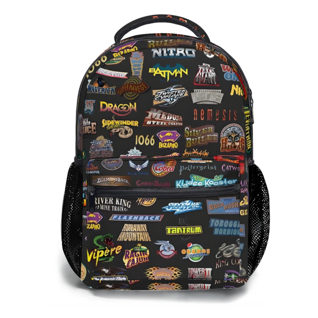 New Fashionable Roller Coasters Pattern School Bag  Print Backpack 17inch