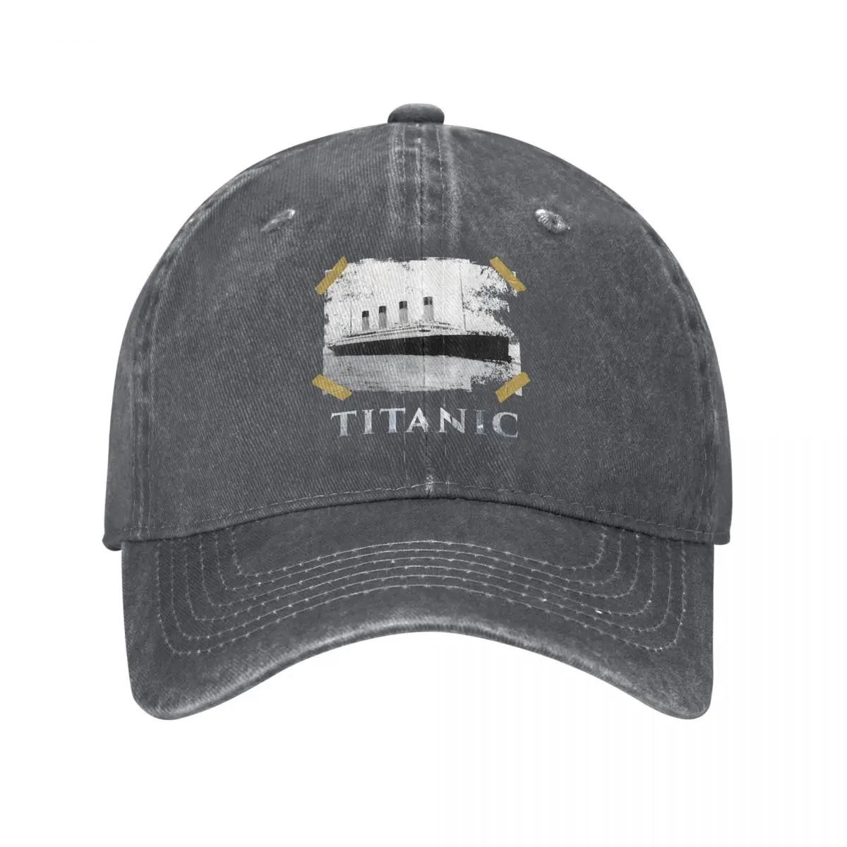 Washed Men's Baseball Cap Ship Trucker Snapback Caps Dad Hat Titanic Golf Hats