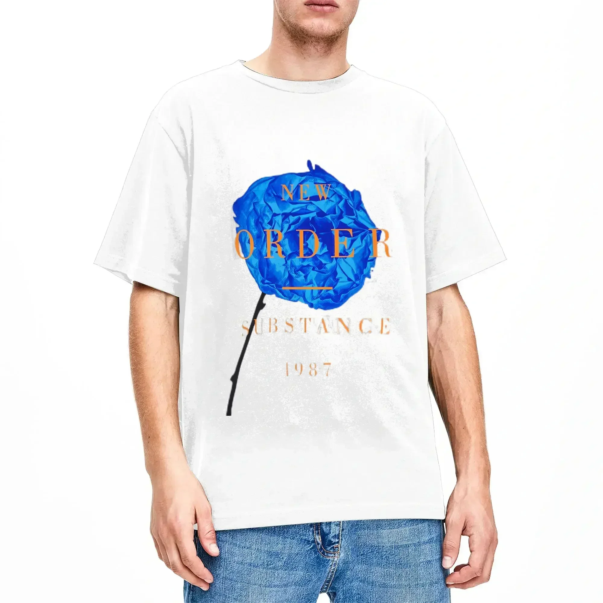 Band New Order T Shirt Summer  Trending T-Shirts Men Pure Cotton O-Neck Oversized Tees Short-Sleeve Classic Tops