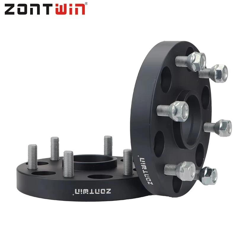 2 peças 25/30/35/40/45/50 adaptador espaçador de roda pcd 6x135 cb 87.1mm espaçador de roda cnc forjado para ford F-150 m14x1.5 14x2.0
