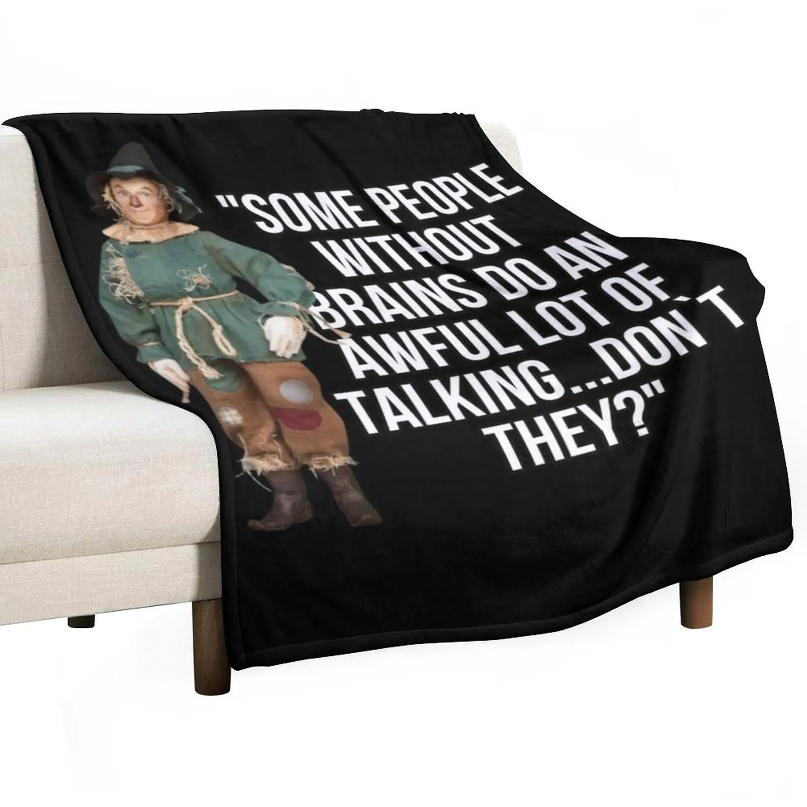 Wizard Of Oz Quote Scarecrow Throw Blanket manga Cute Plaid For Decorative Sofa valentine gift ideas Blankets