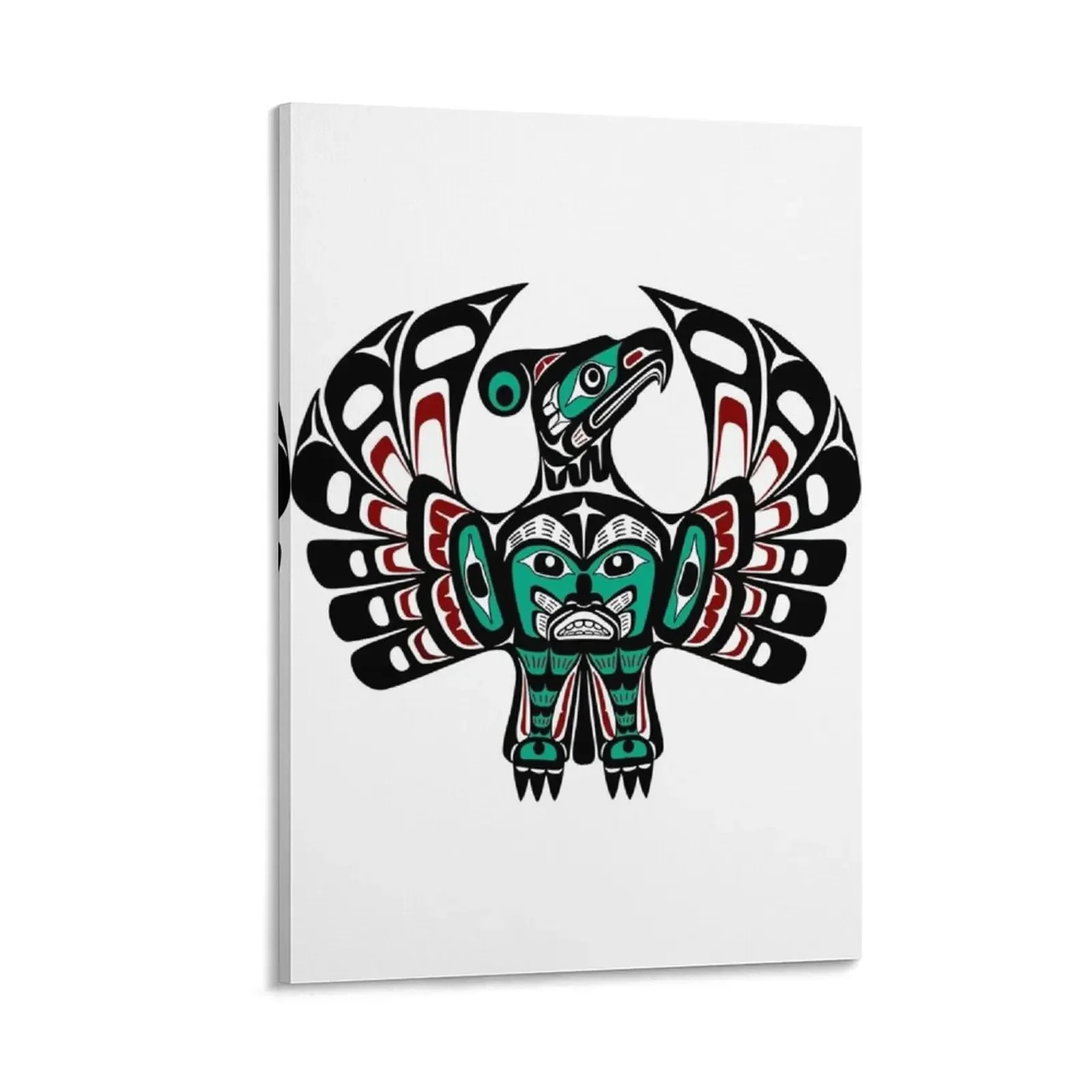 

Northwest Pacific coast Haida art Thunderbird Canvas Painting room decoration decorative wall poster art