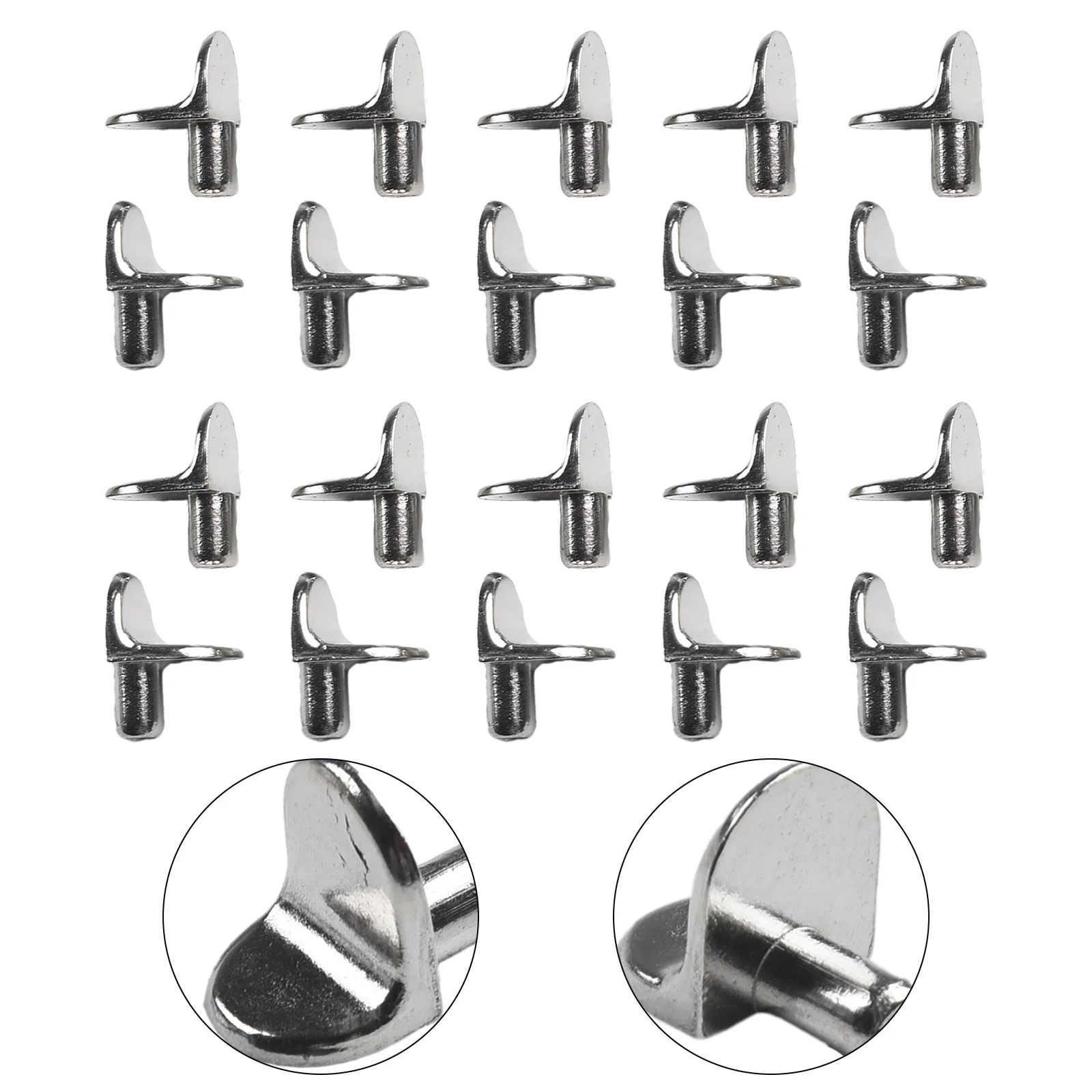 20PCS Shelf Pins Zinc Alloy For Bookshelves Display Cabinets L-Shaped Cabinet Bracket Shelf Support for studs Pegs Pins