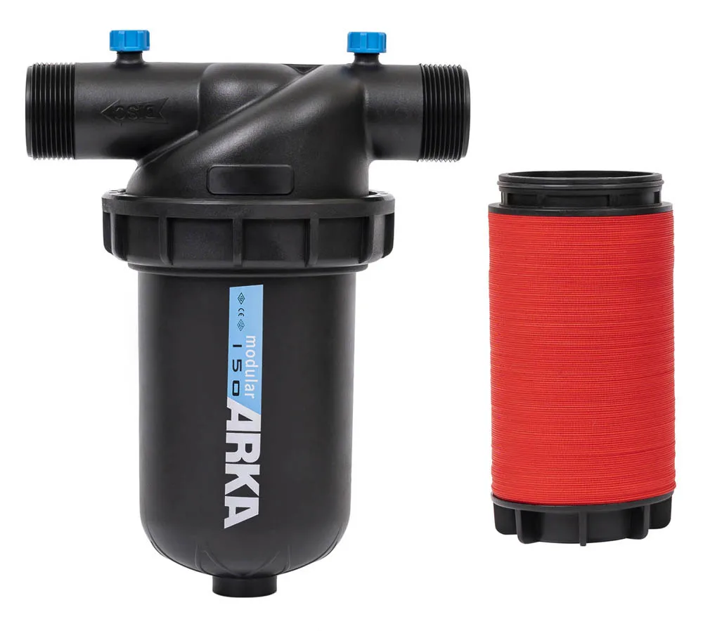 ARKA F50TS 1-1/4 Inch Plastic Y Type 120 Mesh Disc Screen Filter Black and Red for Drip Irrigation & Watering