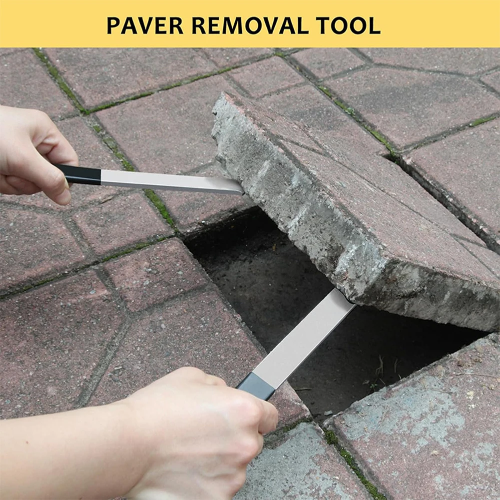 2Pcs Paver Puller Paver Extractor Tool With Joint Scraper Teeth & Gripper Slots Paver Puller Paver Extractor Tool With Joint