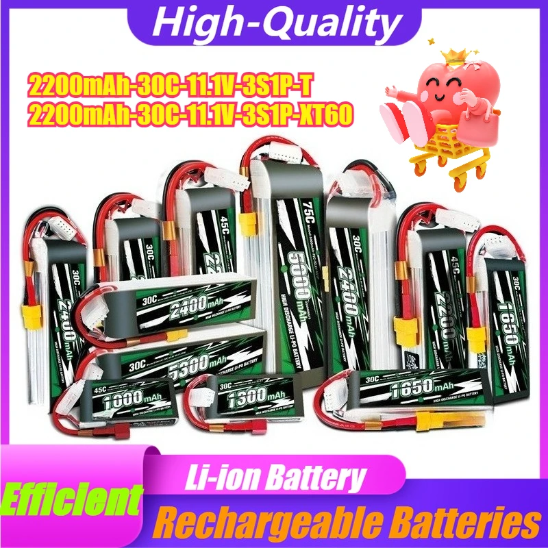 

For ACE 2200mAh 30C 45C 7.4V 11.1V RC Drone Model 2S3S6S Lithium Battery