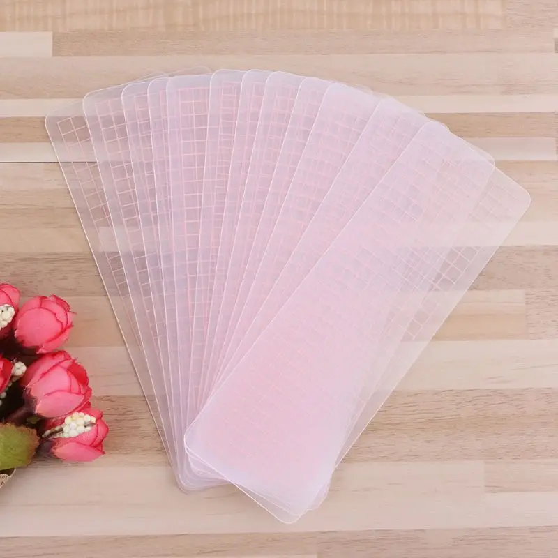 12PC Durable Tape Separate Transparent PVC Tape Storage Board for DIY Tool Dropship