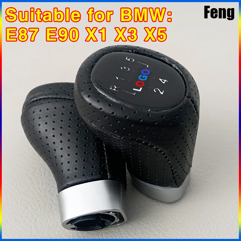 015 Car Gear Shift Knob For BMW 6-speed 5-speed Only For X1 X3 X5 E90 E87 Automobile Gear Lever Head Shifter